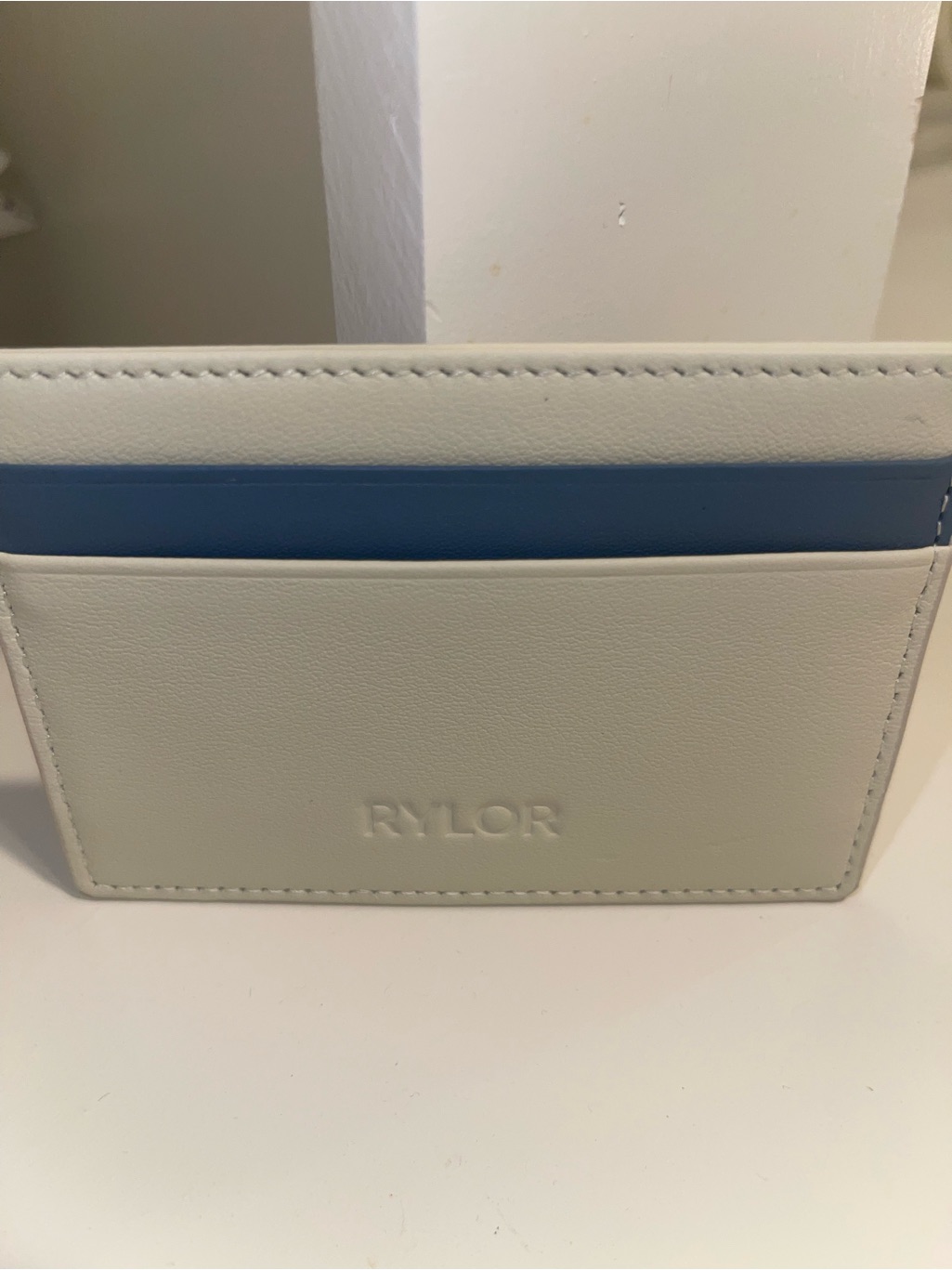 Rylor Ivory Heritage Stripe Card Holder